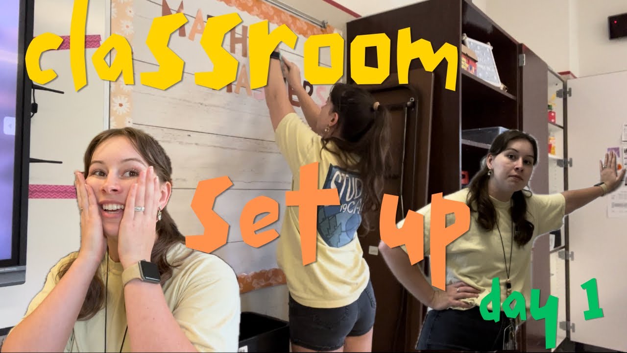 Classroom Set Up Day 1 👩‍🏫 | middle school math in tx