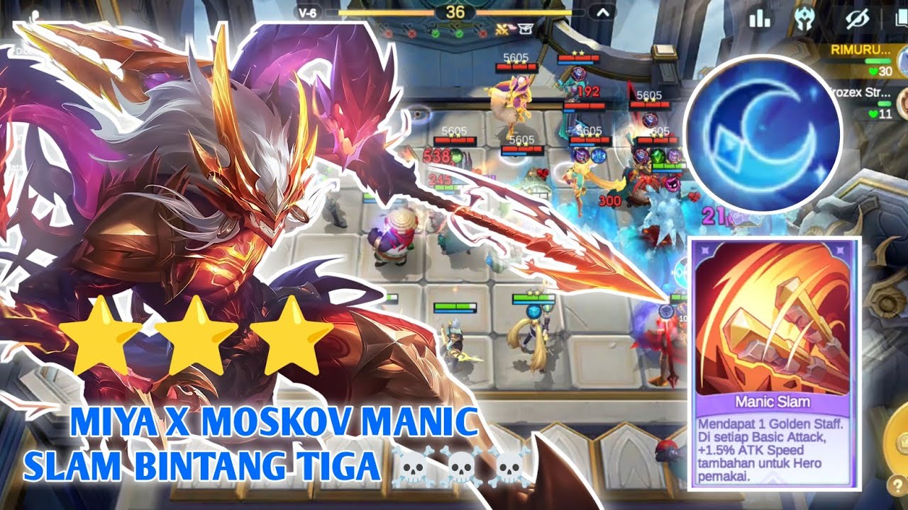 COMBO MIYA x MOSKOV BINTANG TIGA x MANIC SLAM | MAGIC CHESS GOGO