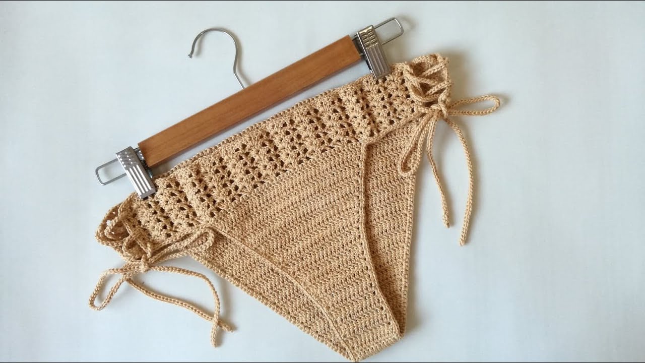 CALZON DE BIKINI  Tejido a Crochet, TRAJE DE BAÑO  (2da. parte) #bikinibottom