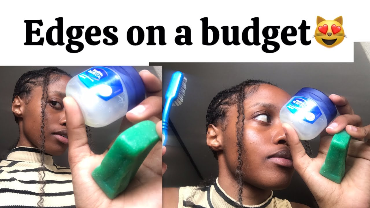 How I lay my edges using Sunlight & Vaseline|| Budget friendly method