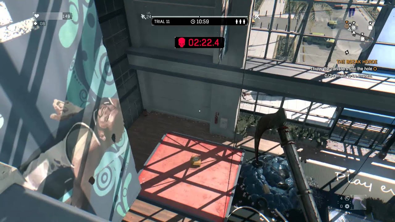 Dying Light - Bozak Horde Trials 1-19 Full Easy Solo Walkthrough (How To Beat Solo Bozak Horde)