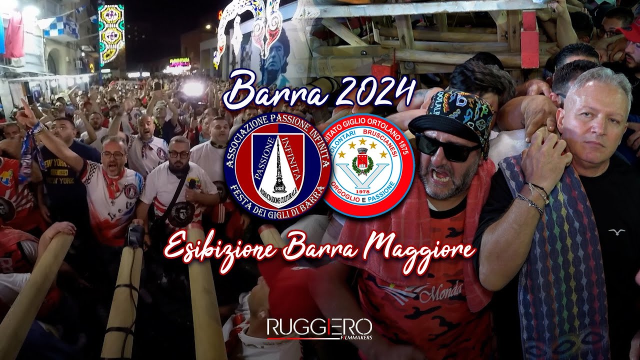 BARRA 2024 - ESIBIZIONE BARRA MAGGIORE ASS. PASSIONE INFINITA - PARANZA VOLONTARI 1978 ⚪️ 🔴