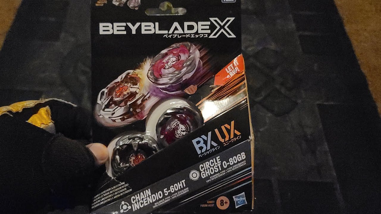 HASCIRCLE! NEW Hasbro Beyblade X Chain Incendio Circle Ghost 2-Pack Unboxing ベイブレード