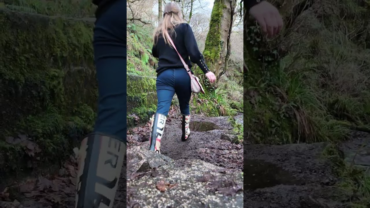 Hunter Wellies, waterfalls and water mills at Welland!