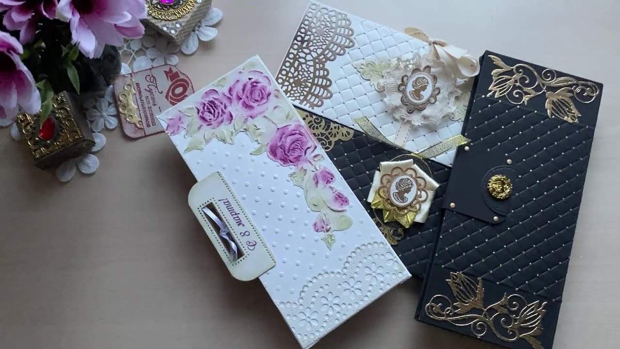 Handmade Chocolate Boxes for March 8th Scrapbooking