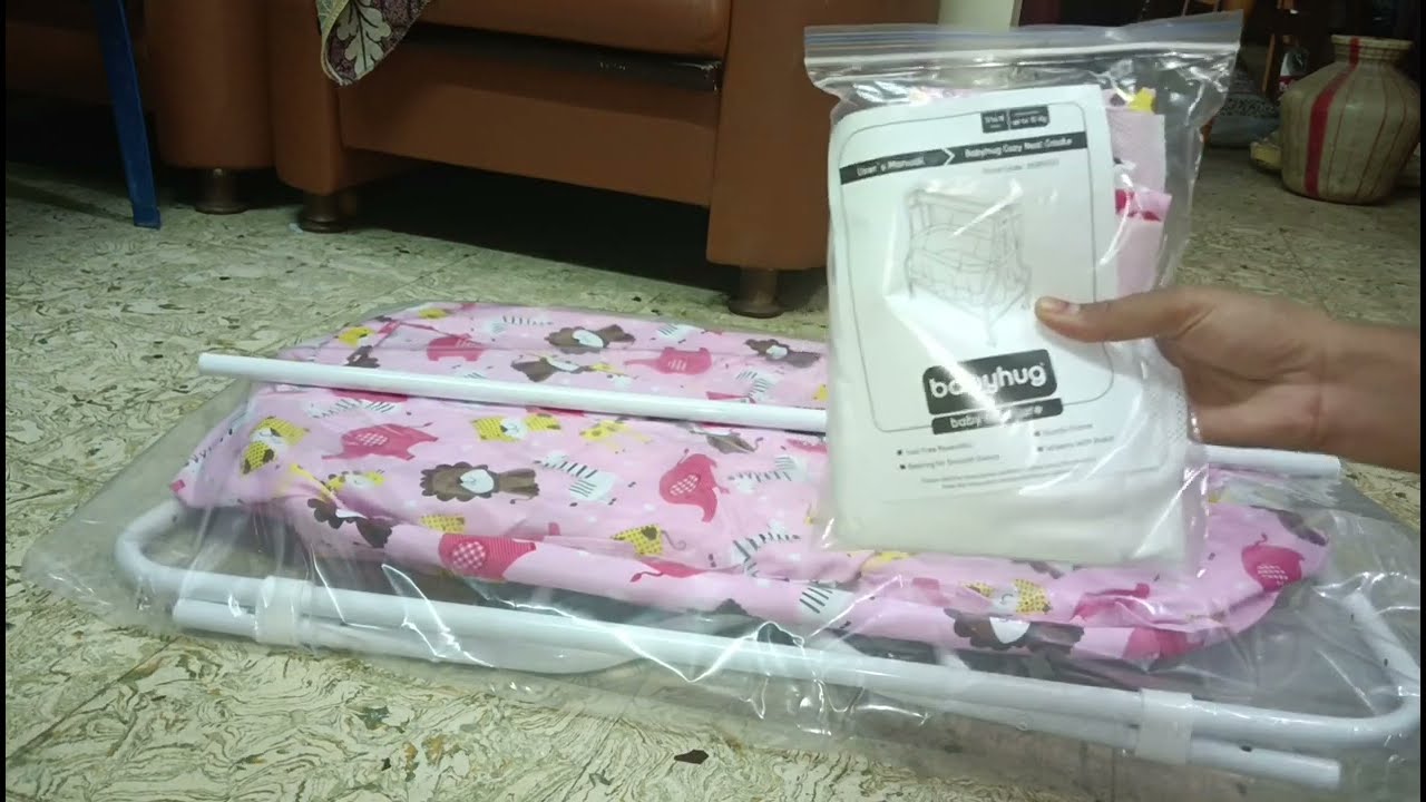 unboxing & assembling babyhug cradle