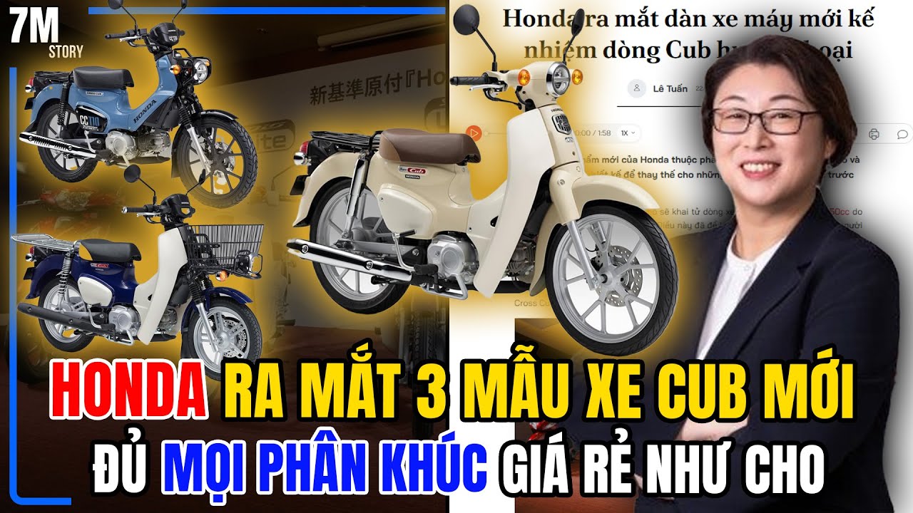 HONDA BẤT NGỜ RA LIỀN 3 MẪU XE CUB ĐỦ MỌI PH&Acirc;N KH&Uacute;C GI&Aacute; RẺ NHƯ CHO!