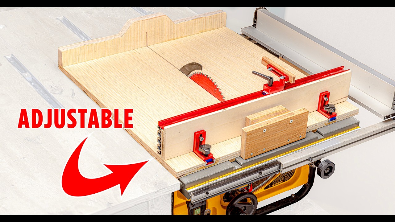 Adjustable Table Saw Sled DIY