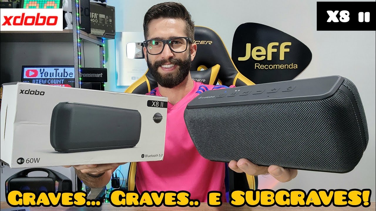 Caixa de Som XDOBO X8 II 60W IPX5: Que GRAVE é ESSE? Agora TÁ MAIS BARATA! (Análise completa)