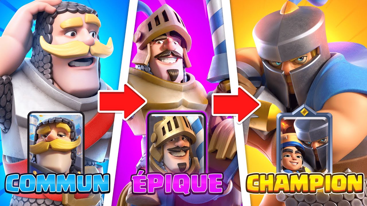 GAGNER avec un DECK de TOUTES les RARETÉS sur CLASH ROYALE ( c'est ma première fois )