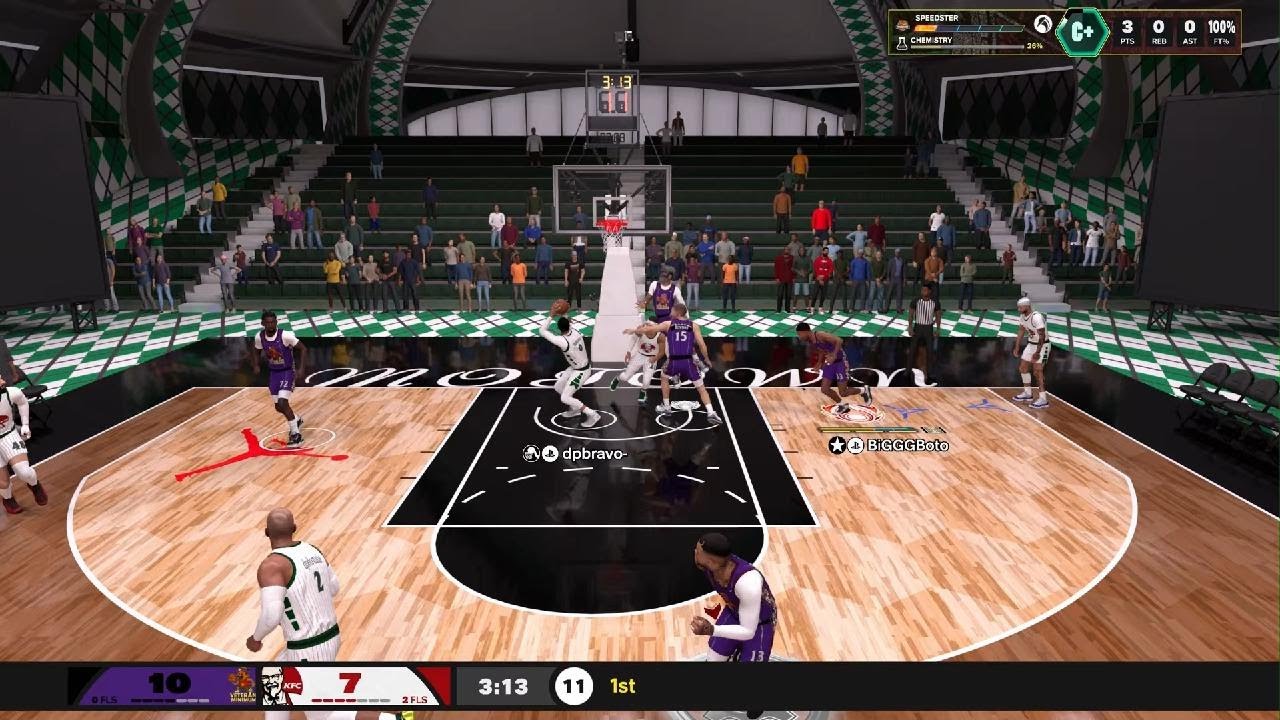 Ray Allen goes jesus shuttleworth in 2nd half on Jiggss but we still win