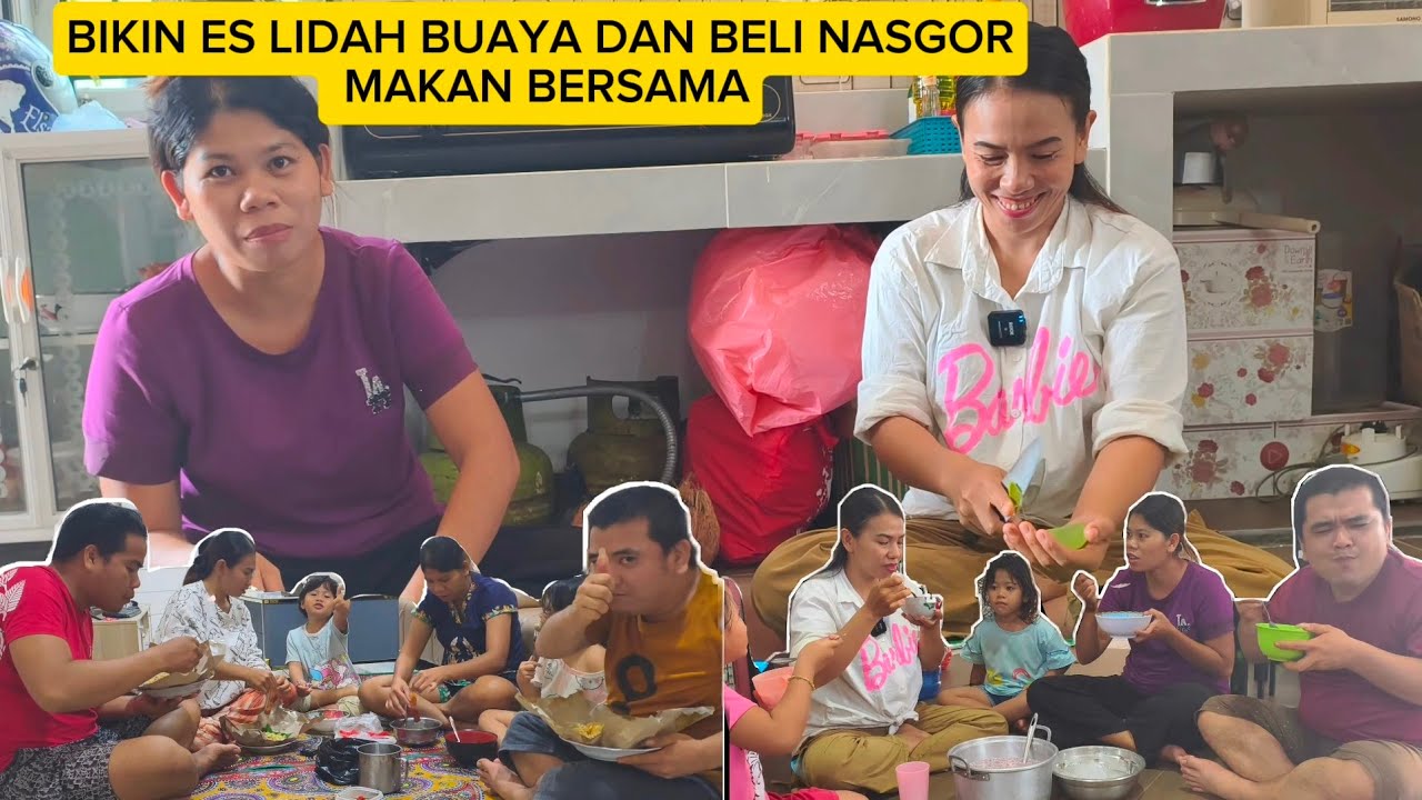 BIKIN SAYUR SAWI DI ASININ & ES LIDAH BUAYA LANJUT BELI NASGOR MAKAN BERSAMA