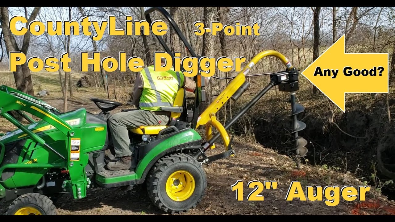 CountyLine 3-Point Post Hole Digger with 12