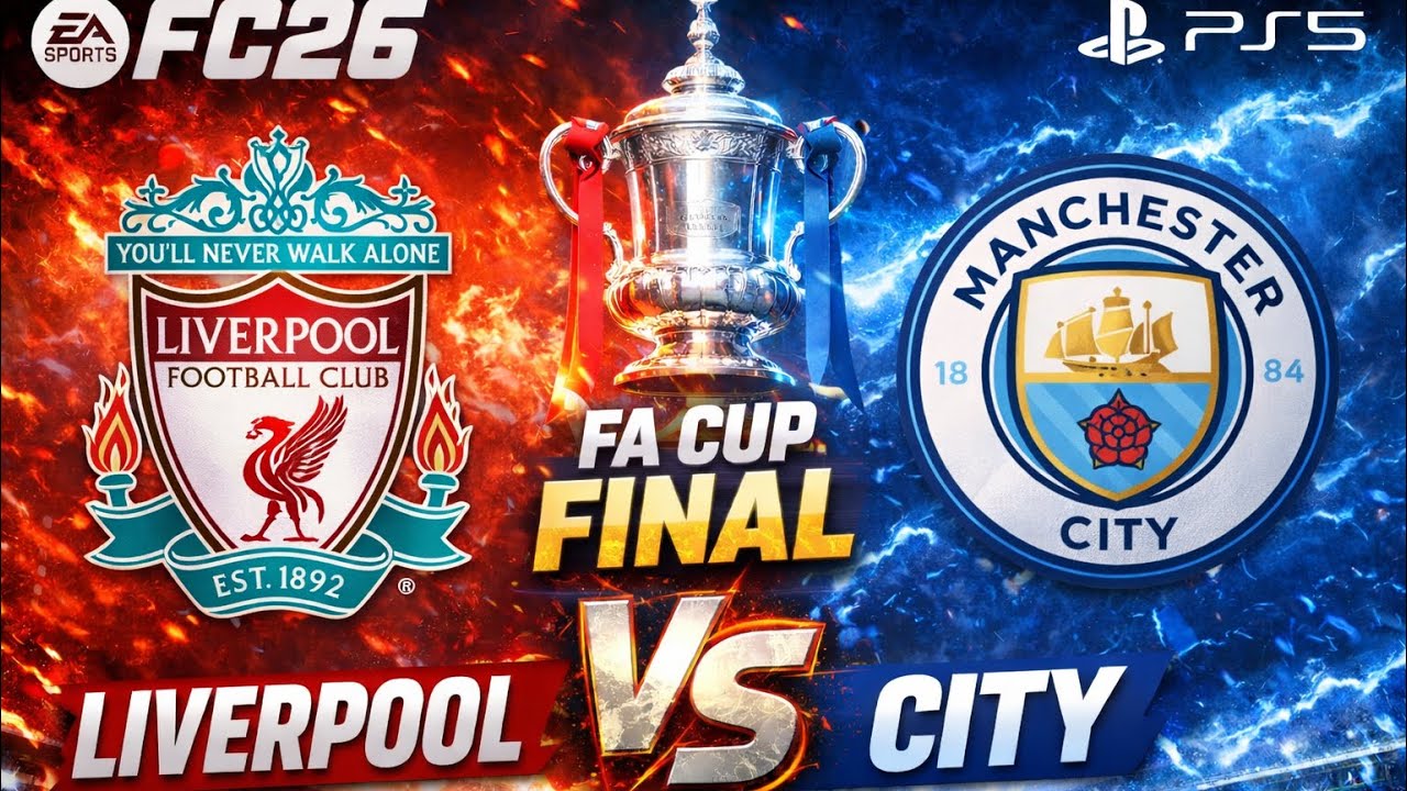 Man City vs Liverpool FA Cup Final 🔥 PS5 4K Ultra HD 60FPS
