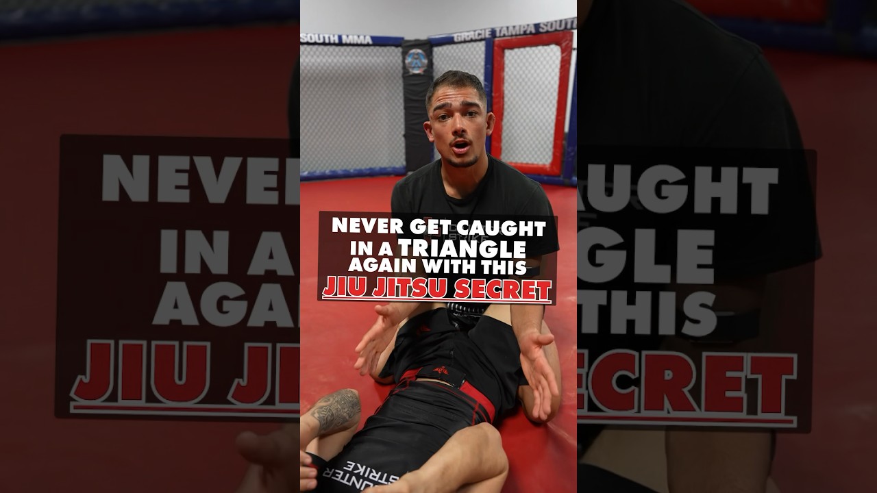NEVER get caught in a jiu jitsu TRIANGLE again! #mma #mmatips #martialarts #jiujitsu
