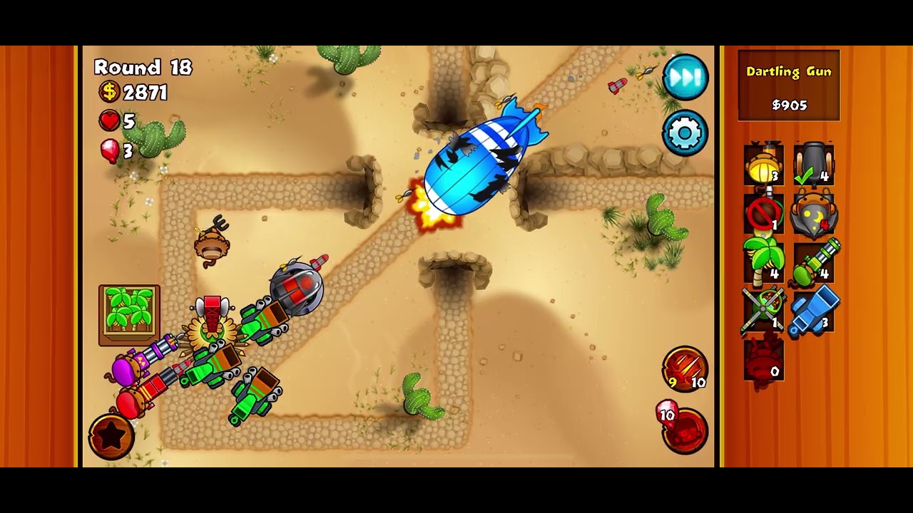 Round 31 dart gunner / monkey village / banana farm 