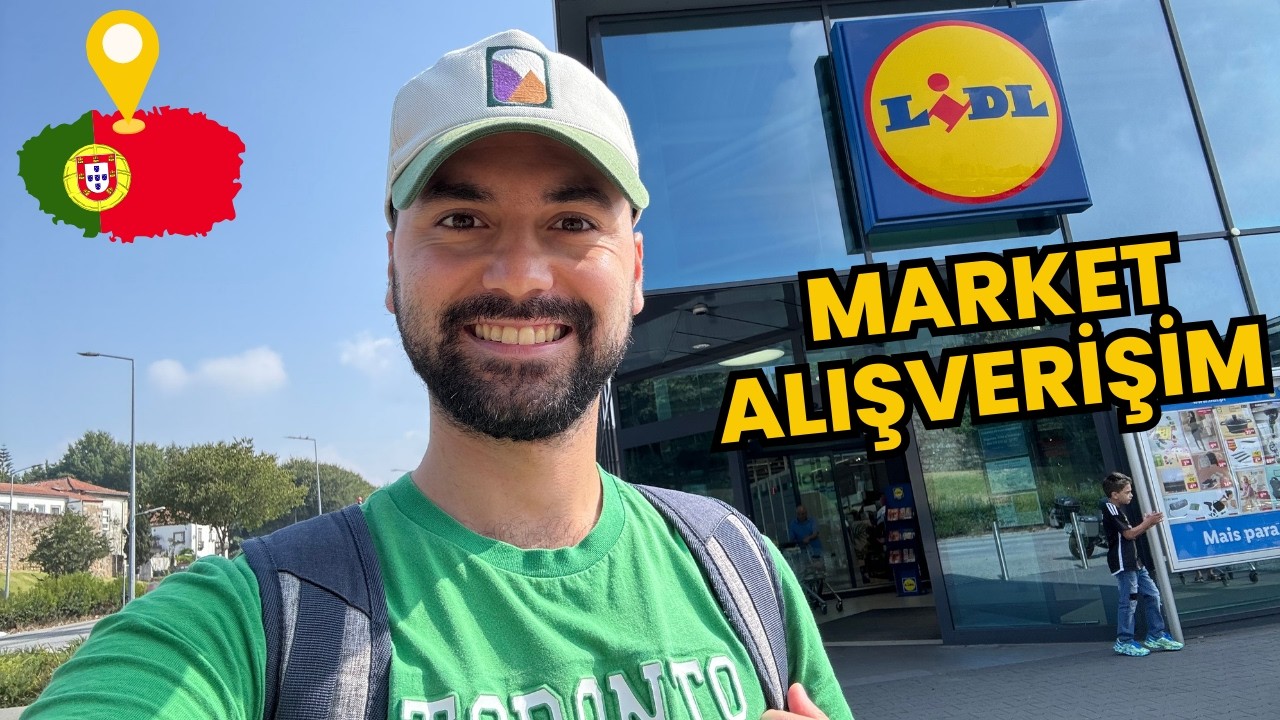 Portekiz Braga Market Alışverişi (Lidl'dan Hoşgeldin Hediyesi!)