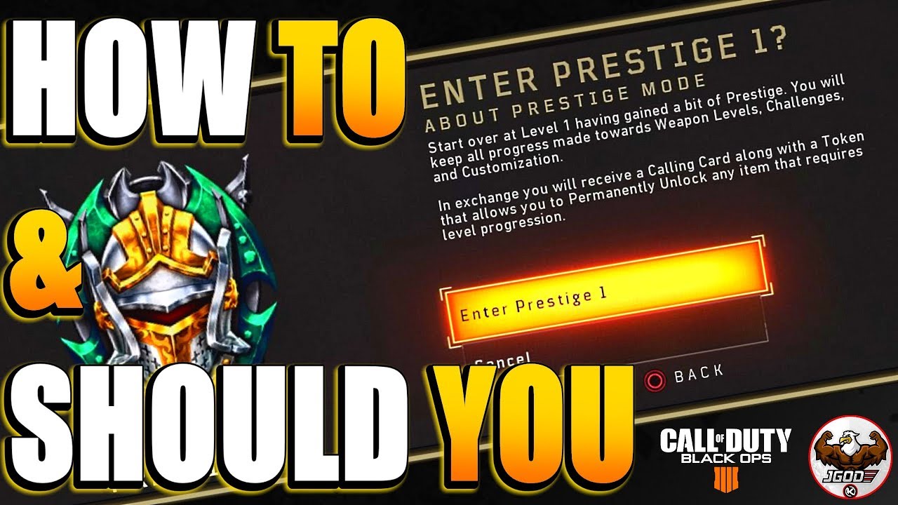 How to Prestige & Should You Prestige | CoD BO4