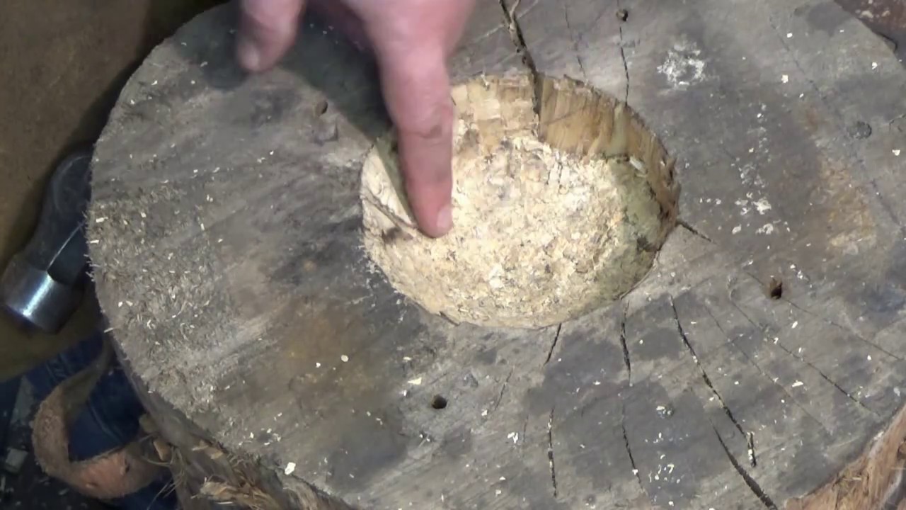 How to make a dishing stump