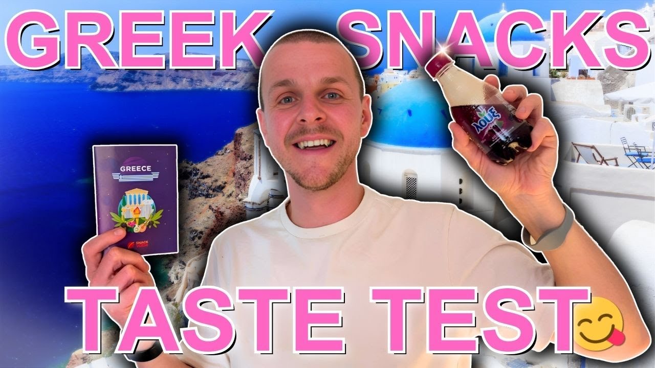Brits Trying Greek Snacks for the First Time! 🇬🇷 Taste Test & Reactions
