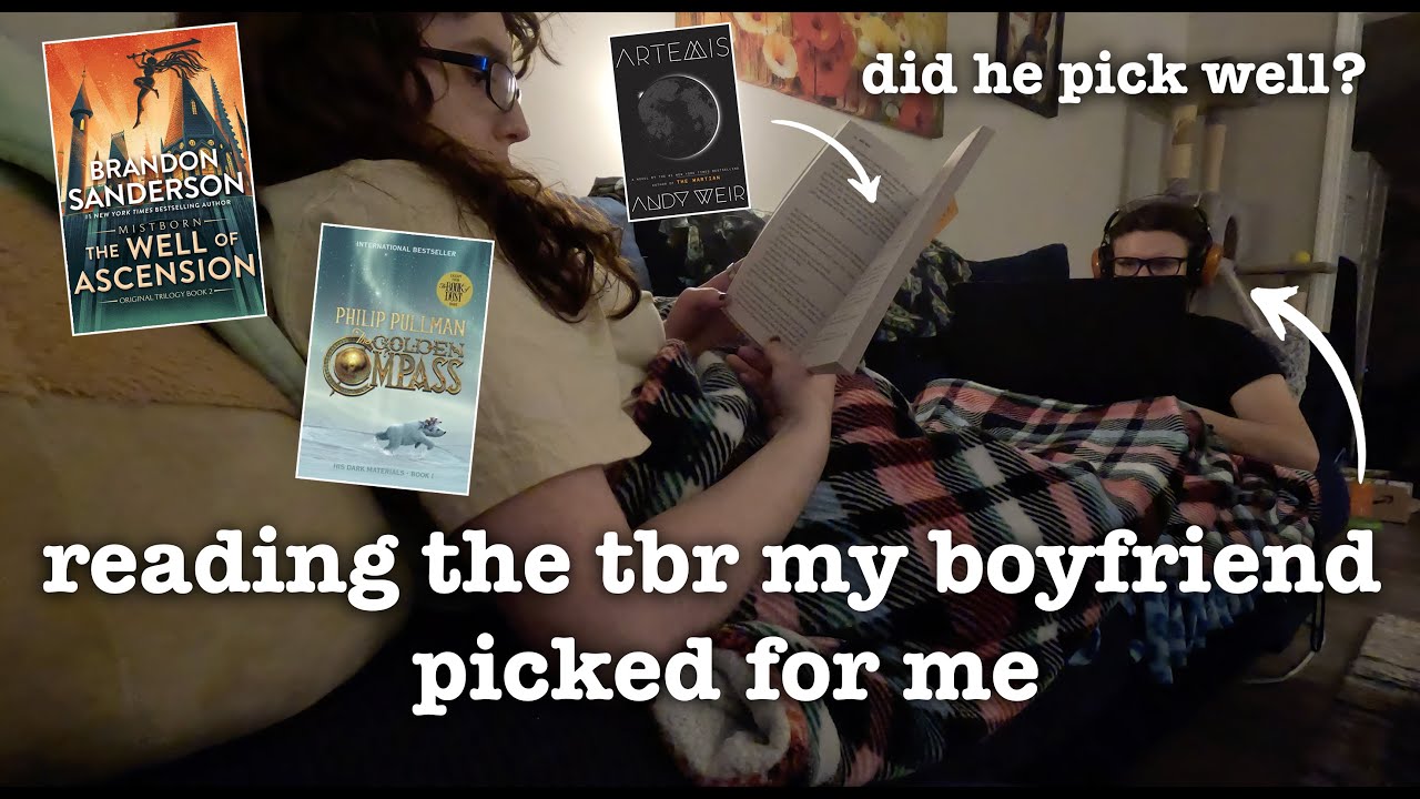 reading the tbr my boyfriend picked | the most chaotic reading vlog