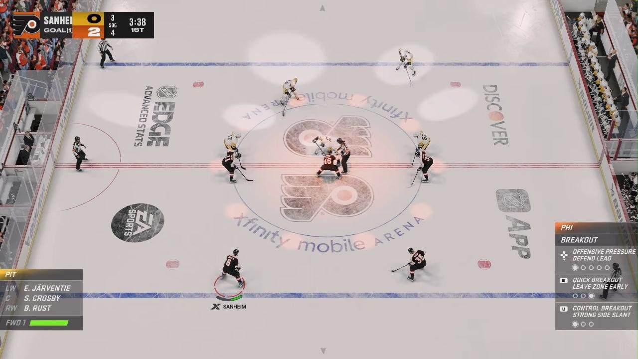 NHL 26 Philly flyas vs Pittsburgh penguins pre season game Psfive winner 💴💴💴💴