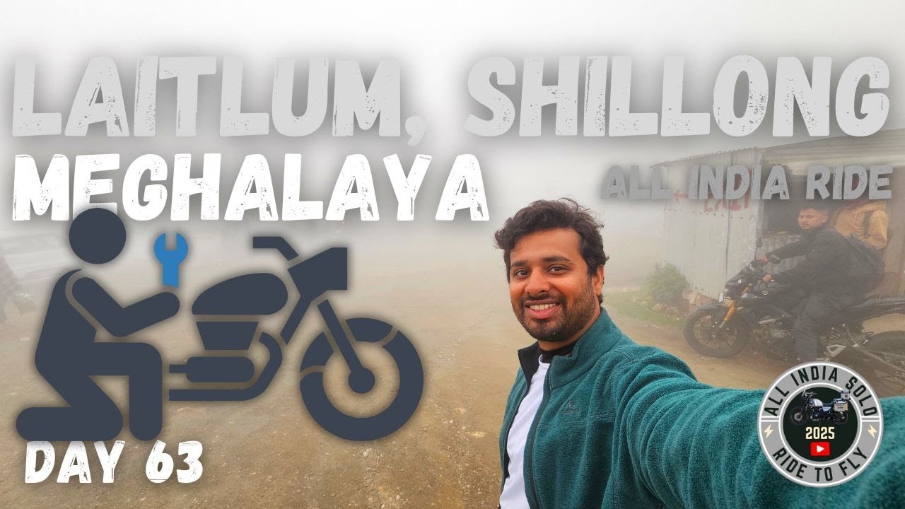 Service Day at Keating Rd  Shillong | Laitlum Canyon Ride in Heavy Fog | Meghalaya