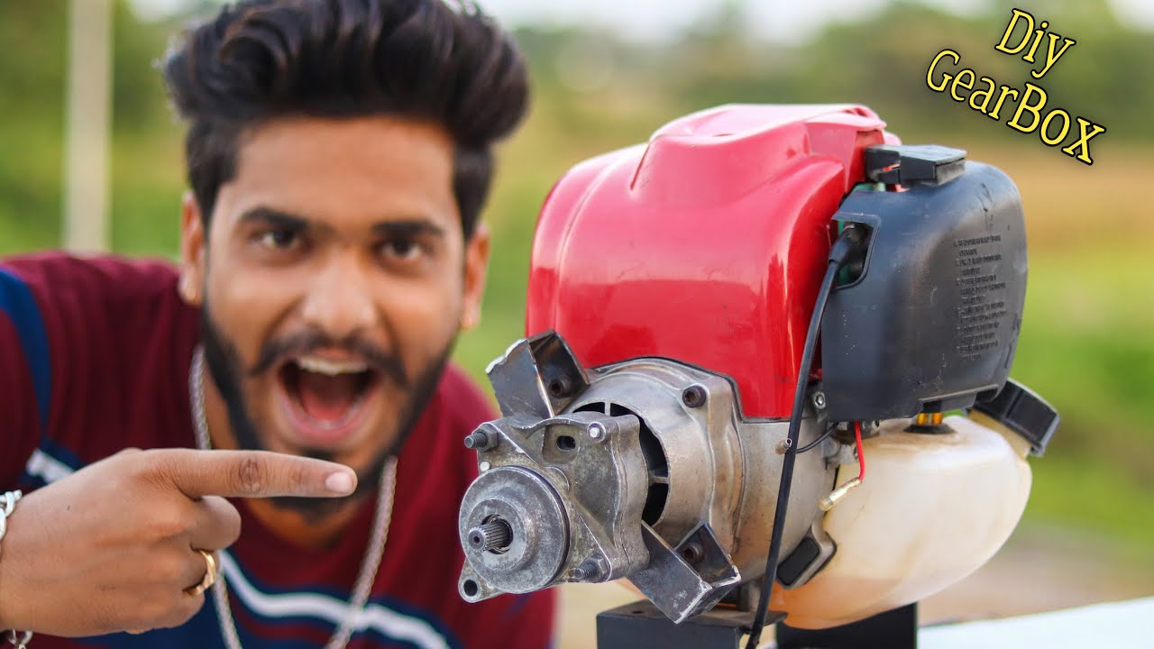 How to make 52 cc engine gearbox at home