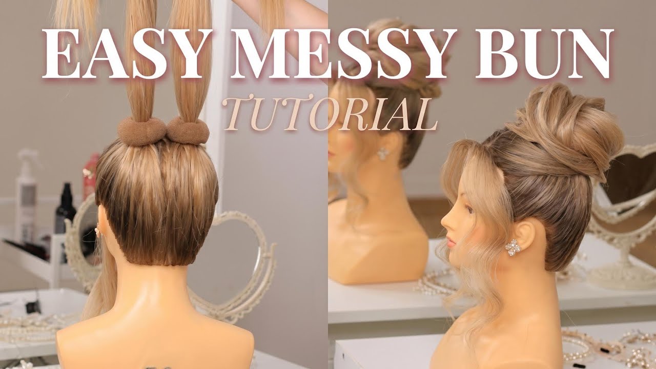 EASY MESSY BUN👌 | TUTORIAL