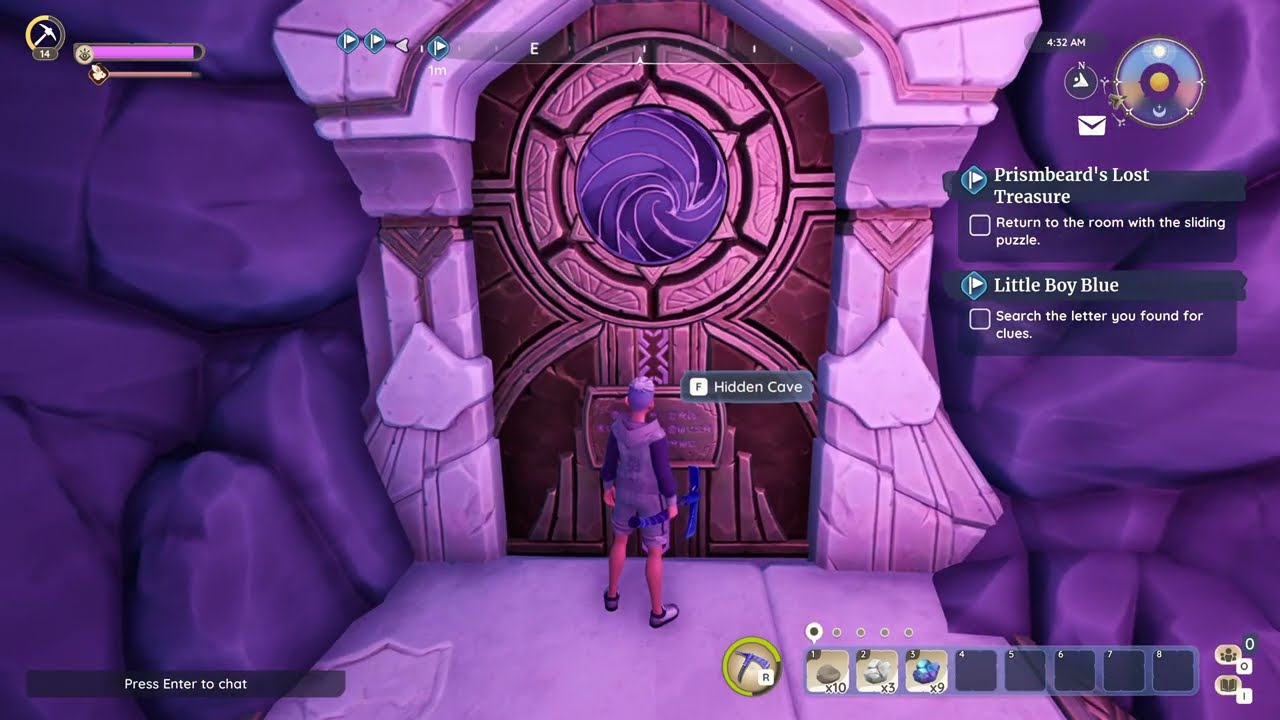 Return to the room with the sliding puzzle, Quest Objective, Palia