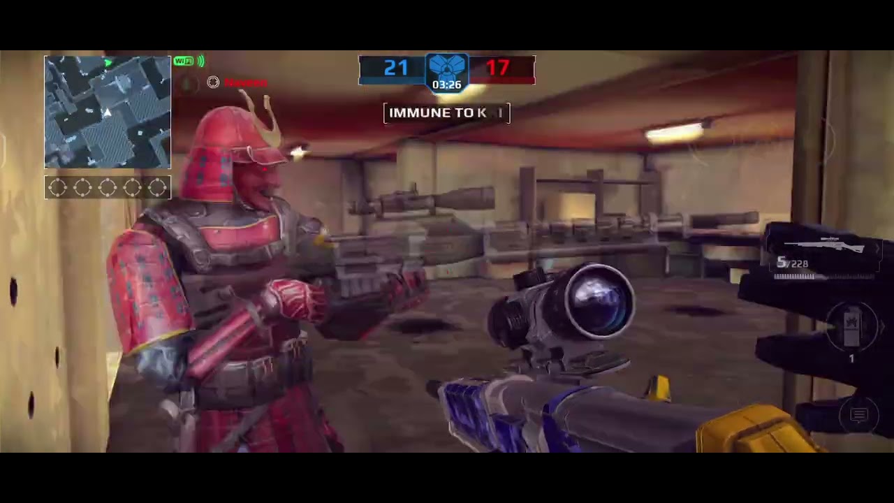 Modern combat 5 Non-Ranked 2v2 Team Battle Match | BSW-77 Tier-7 Sniper Gameplay 