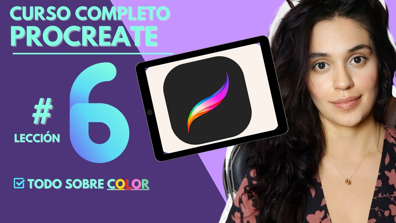 CURSO COMPLETO de PROCREATE En Español  Unidad 6 | Paleta de color, Mapa de gradientes