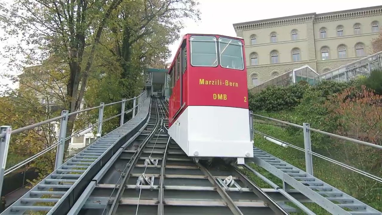 Marzilibahn Bern - die Standseilbahn in Bern - komplette Bergfahrt 2022 - funicular - funiculaire