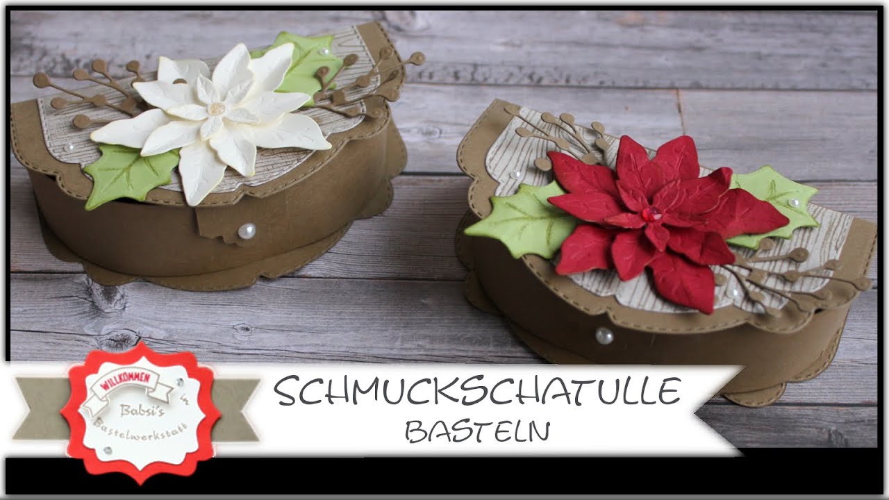 Schmuckschatulle basteln - besondere Verpackung - halbrunde Box basteln - Stampin´Up! - Anleitung