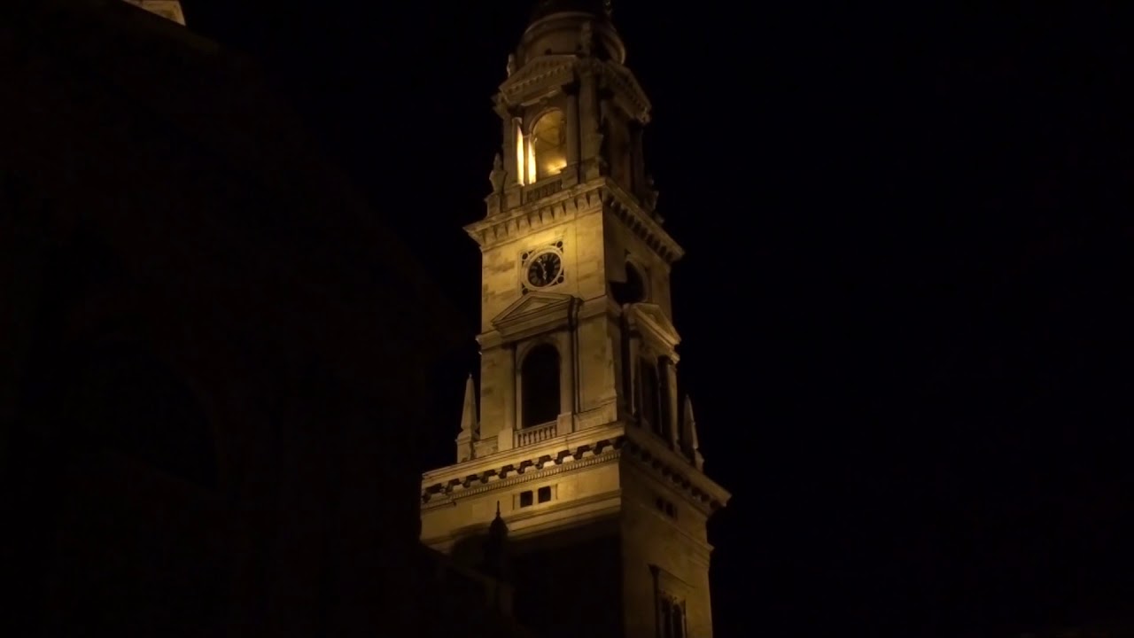 BUDAPEST, V. KERÜLET (H), Szent István Bazilika - esti beharangozás