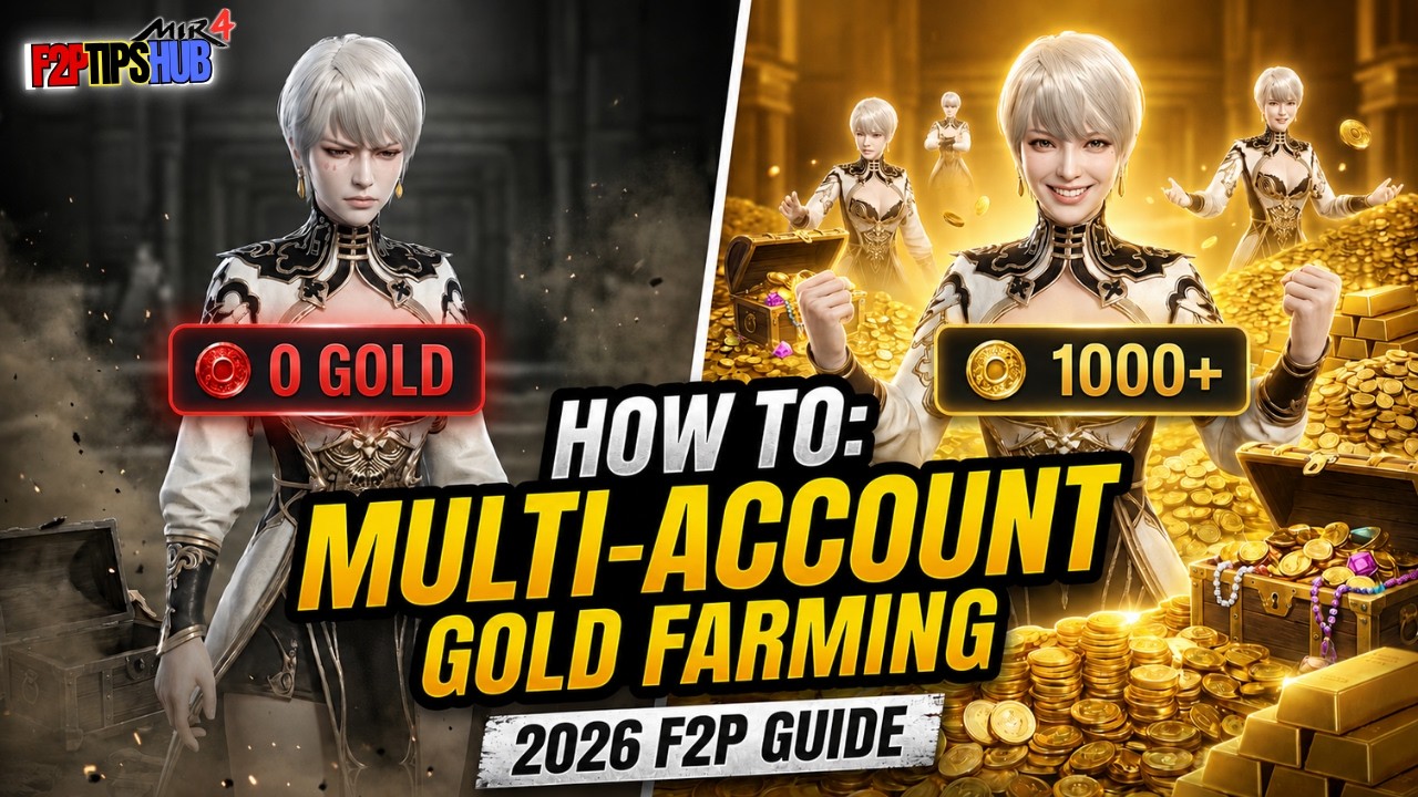 MIR4 How I Make Gold Every Day Using Multiple Accounts! (2026 F2P Guide)