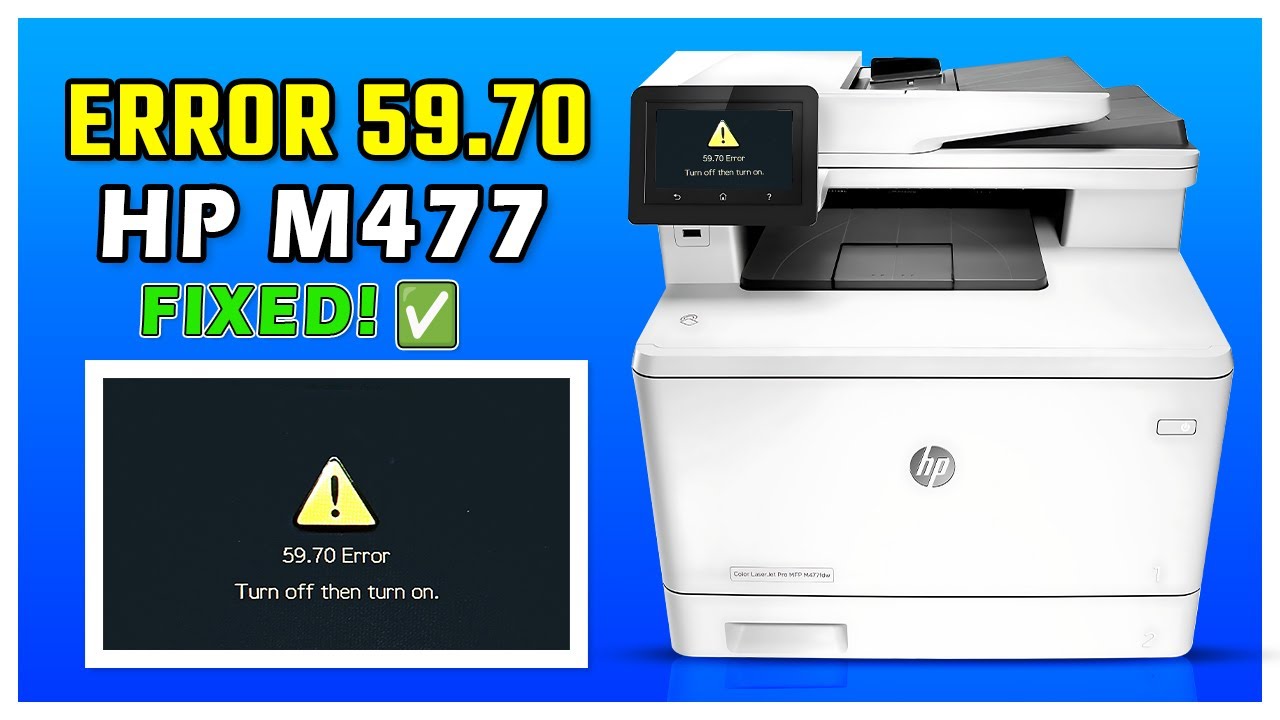Fixing HP Color LaserJet Pro MFP M477 Error 59.70 – Simple Paper Jam Solution!