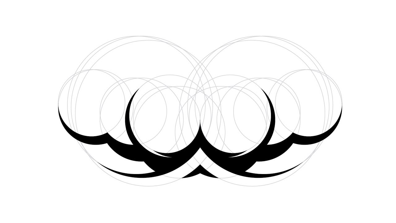 Design a Tribal Tattoo with only Circles (Illustrator)