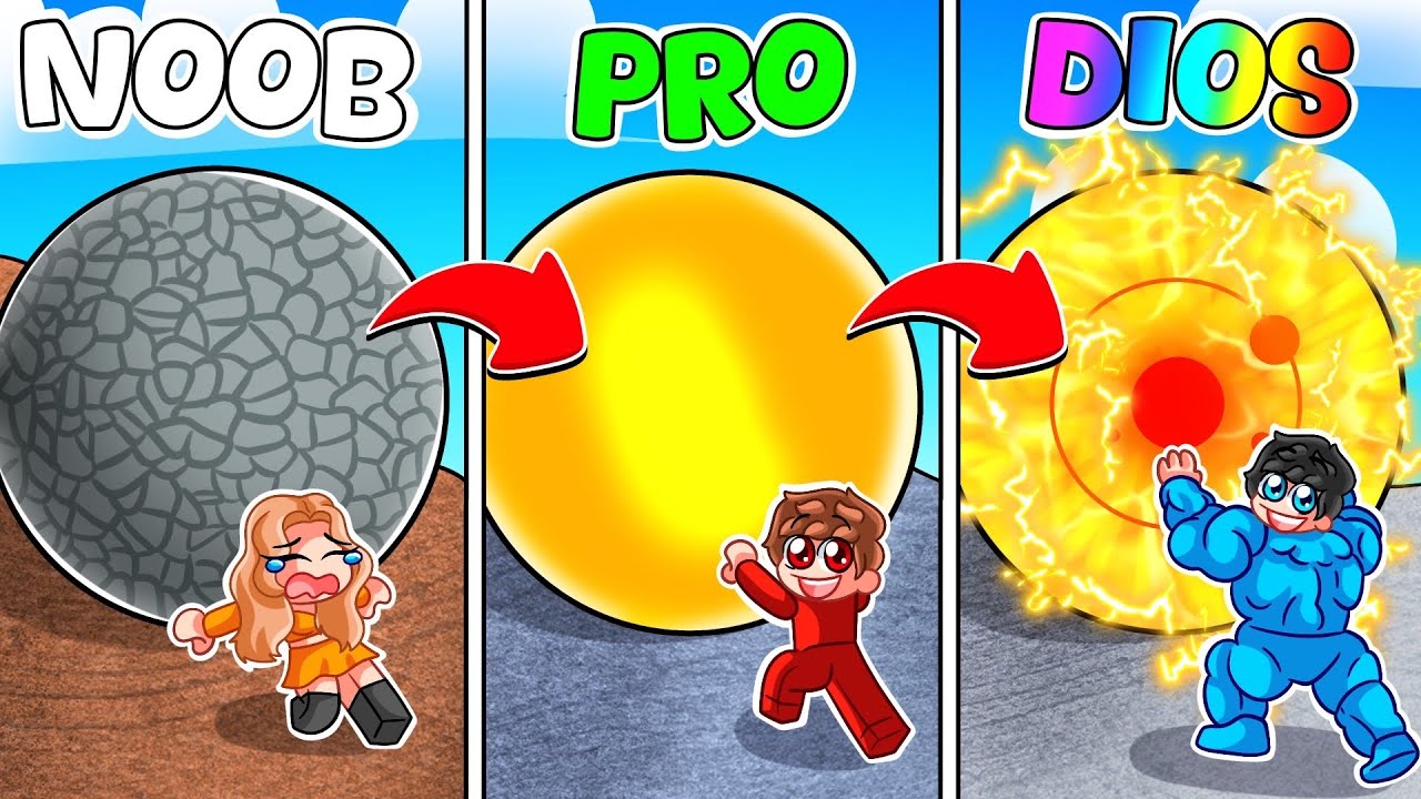 Me CONVERTÍ en el Empuja ROCAS GIGACHAD de Roblox!