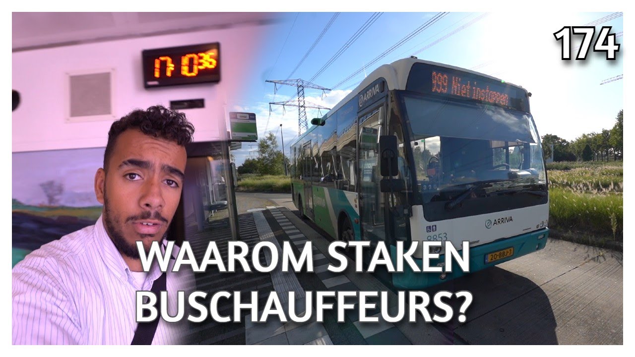 WAAROM STAKEN BUSCHAUFFEURS??  MET DE 10 METER AMBASSADOR OP PAD!   BUSCHAUFFEUR VLOG #174