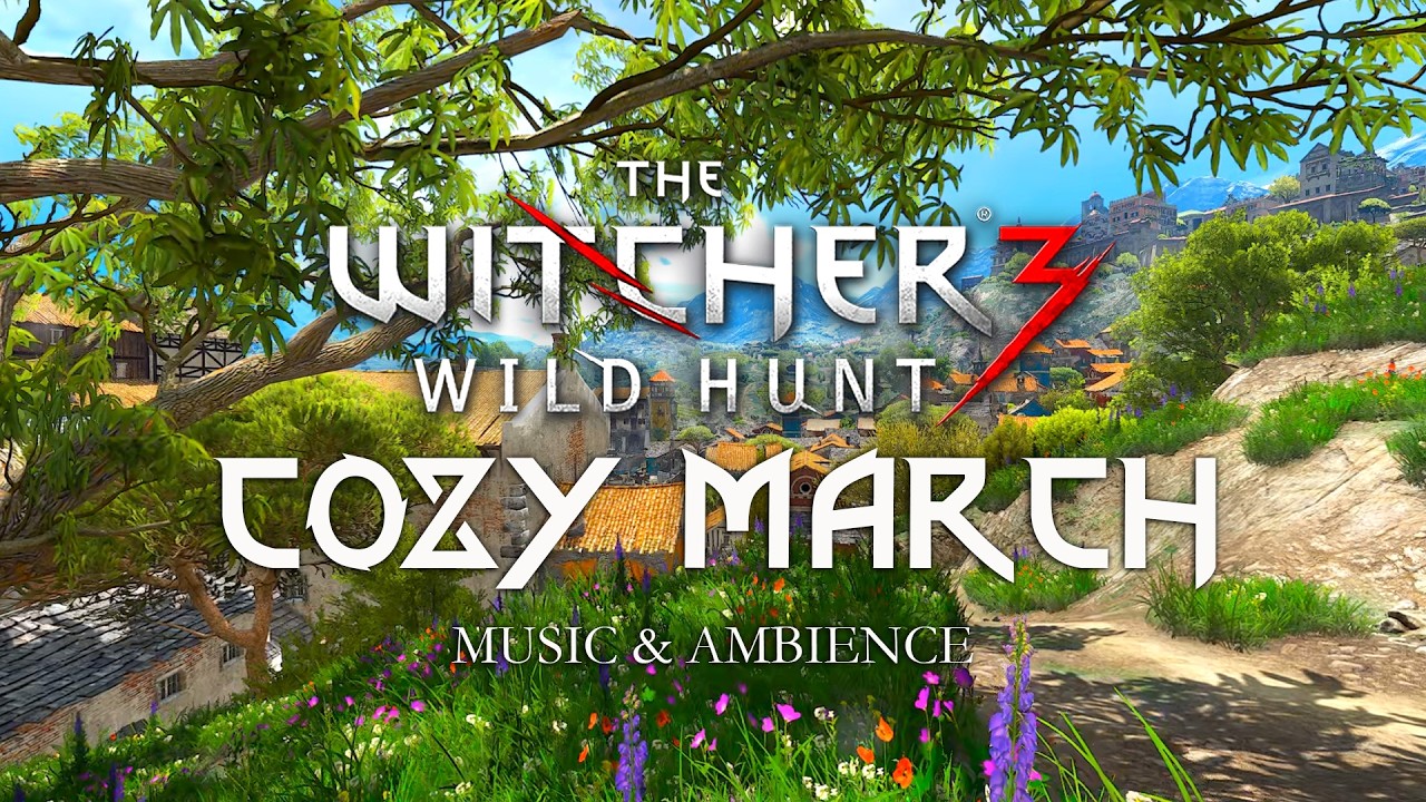 Cozy March in Witcher 3 | Festive & Wintry Ambience | Music and Ambience