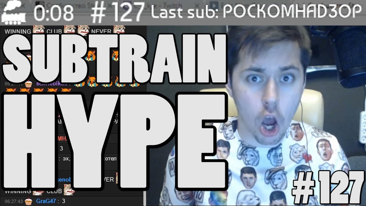 Рандомный стрик из 100 сабов подряд!? WutFace