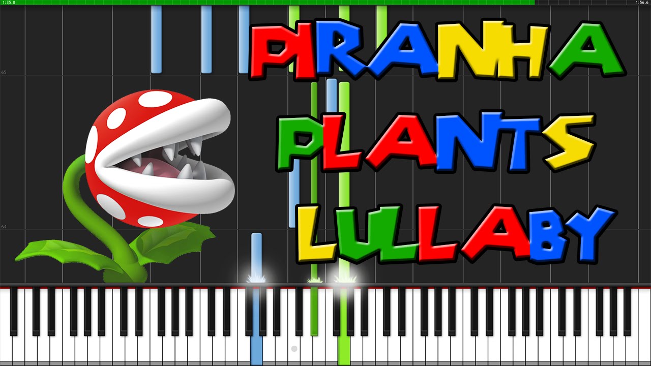 Piranha Plant's Lullaby - Super Mario 64 [Piano Tutorial] (Synthesia)