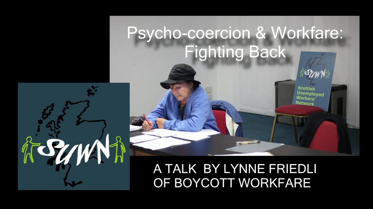 A TALK  BY LYNNE FRIEDLI OF BOYCOTT WORKFARE