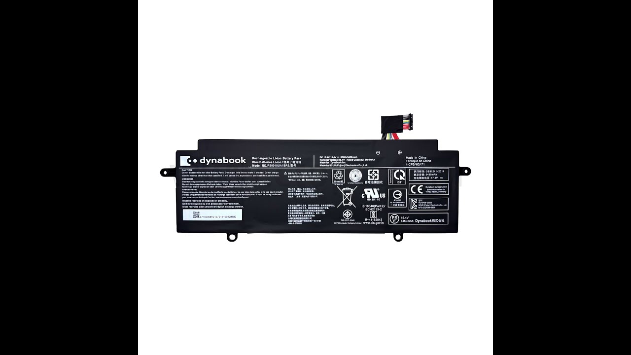 PS0010UA1BRS New Genuine Battery for Toshiba Dynabook Portege X30W X30W-J Series