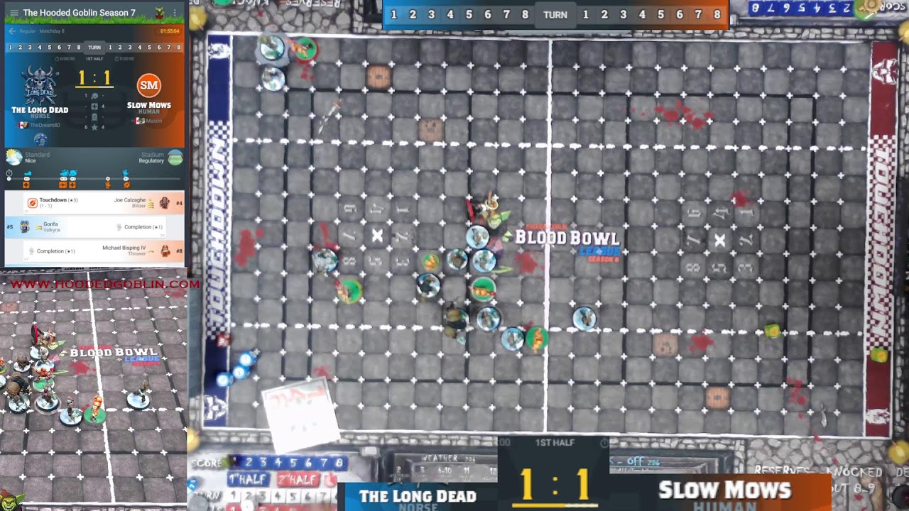 Hooded Goblin Blood Bowl Game of the Week! (Norse v Humans)