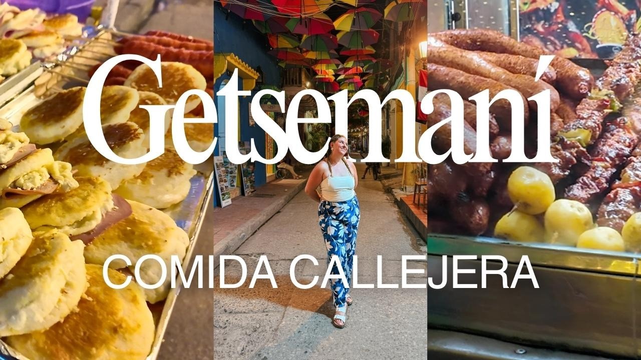 Probando COMIDA CALLEJERA en GETSEMANÍ 🇨🇴 Cartagena✨