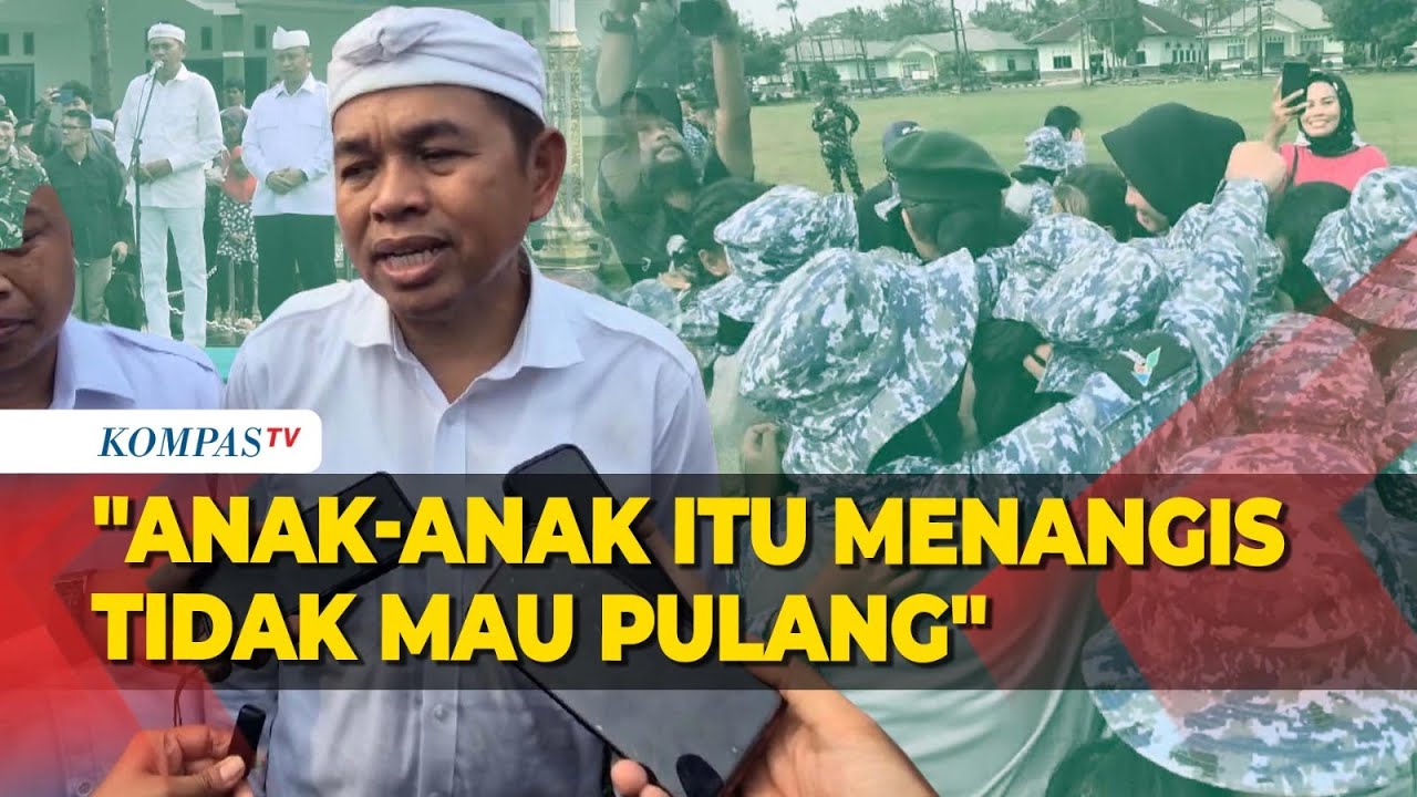 Kata Dedi Mulyadi usai Lepas Siswa Keluar Barak Militer di Depok: Mereka Tak Mau Pulang