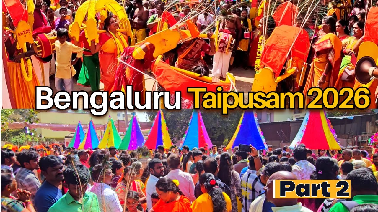 Bengaluru Taipusam 2026 - Biggest Murugan Festival | Ulsoor Alagu Subrahmanya Swamy Temple (Part 2)