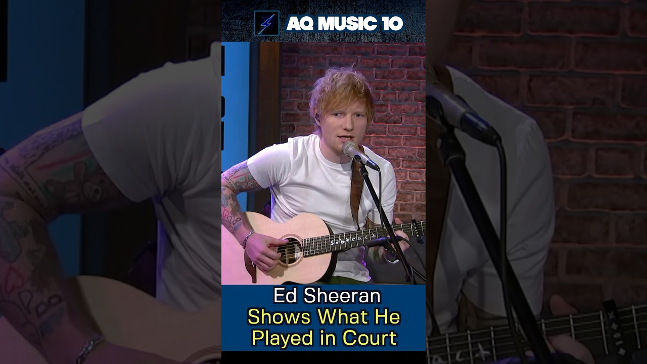 Ed Sheeran Shows What He Played in Court To Win His Case #shorts